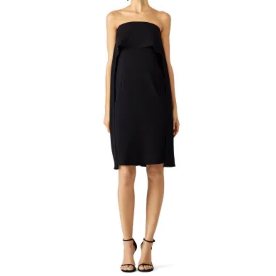 Nwt Trina Turk Foldover Cape Dress